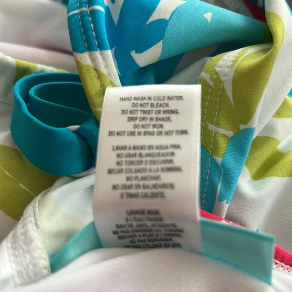Womens BEACH HOUSE Hawaiian Print Soft Cup Tankini Size 14